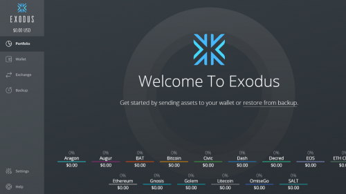 Exodus Landing Page